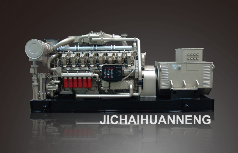 เครื่องกำเนิดไฟฟ้าเครื่องยนต์แก๊ส 1,000KW 12V200